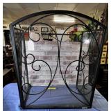 3-PANEL DECORATIVE FIREPLACE SCREEN; 49.5" X 31.5"