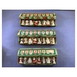 (3) 8 PC BOXED SETS OF CERAMIC CHRISTMAS PLACE