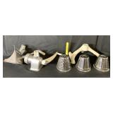 VINTAGE HAND CRANK MEAT GRINDER, GRATER