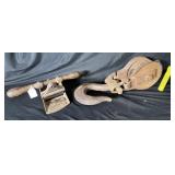 (2 PCS) VINTAGE W.B. CO PULLEY WITH LARGE HOOK