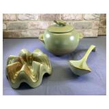 (4 PCS) FRANKOMA POTTERY PRAIRIE GREEN