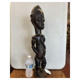 CARVED WOODEN AFRICAN TRIBAL FERTILITY STATUE