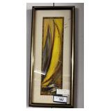 VINTAGE FRAMED & MATTED JOY ALLDRESE ART