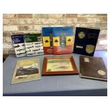 (8 PCS) 1 FRAMED AIR FORCE PICTURE & 7 BOOKS -
