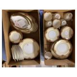 (2 BOXES) 62 PCS NORITAKE CHINA "GOLDKIN"
