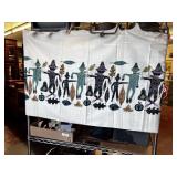(2 PC) SET VINTAGE SCARECROW CURTAIN PANELS