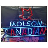 "MOLSON CANADIAN" NEON SIGN
