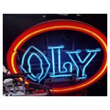 "OLY" OLYMPIAN BEER NEON SIGN