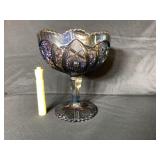 VINTAGE IMPERIAL CARNIVAL GLASS PEDESTAL