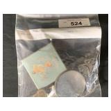 (4 PCS) VINTAGE ITEMS - DECORATIVE BOX,