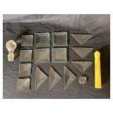 (16 PCS) CLEAR GLASS ITEMS FOR CRAFTING &