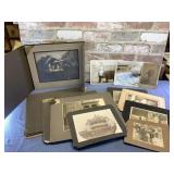 BOX LOT: ANTIQUE PHOTOGRAPHS - 5X7 & LARGER