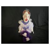 HANDCRAFTED FOLK ART "LADY IN ROLLERS" DOLL