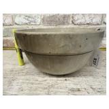 STONEWARE BOWL 10" CREAM SALT GLAZED POTTERY