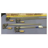 (4 PCS) BAR CLAMPS - 1 PITTSBURGH 18", 3- 24"