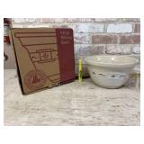LONGABERGER POTTERY 10" BOWL WITH BOX