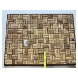 FRAMED WINE CORK WALL ART;  24" X 18"