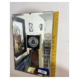 VINTAGE BEVELED MIRROR; 12" X 18"