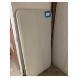 HARD PLASTIC FOLDING TABLE,  48" X 24"