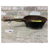 VINTAGE 8.5" OPEN FIRE FOOTED CAST IRON FRYER
