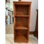 SMALL, 3-TIER WOOD SHELF; 15" X 9.5 X 39