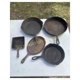 Lot of 5 Cast Iron
