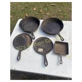Lot of 5 Cast Iron