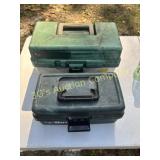 Lot of 2 Tackle Boxes - Misc Items