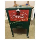 Coca Cola Roll Around Cooler with Opener