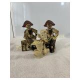 Lot of 3 Cast Iron Figurines