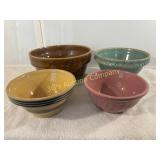 Lot of 4 Stoneware Bowls