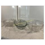 Lot of 3 Lead Crystal & Assorted Glass Items