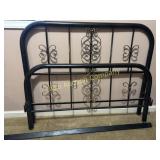 Vintage Full Size Metal Headboard/Footboard& Rails