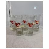 Lot of 4 Red Lobster Collectible Glassware