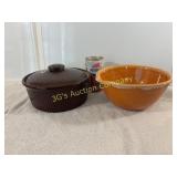 Lot of 2 Pottery Oven Bowls
