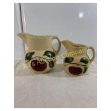 Lot of 2 Watt Pottery - Apple Pattern
