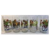 Lot of 5 Vintage McDonalds Muppet Drinking Glasses