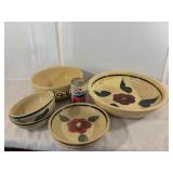 Lot of 6 Vintage Watt Pottery