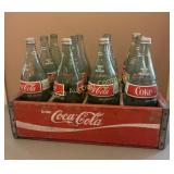Vintage Coca Cola Crate with 24 - 32oz Bottles