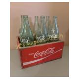 Coca Cola Crate with 6 - 26oz Bottles