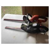 Lot of 2 Black and Decker Hedge Trimmers