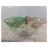 Lot of 3 Glassware