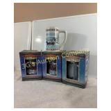 Lot of 4 Budweiser Holiday Steins