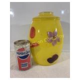 Vintage Bartlett Collins Yellow Cookie Jar