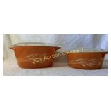 Lot of 2 Vintage Pyrex Casserole Dish Sets