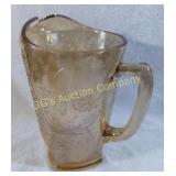 Vintage Marigold Carnival Glass Pitcher