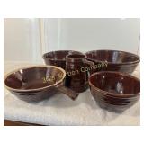 Lot of 5 Vintage Marcrest Stoneware Pottery