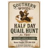 Southern Woods Plantation - 1/2 Day Hunt for 2