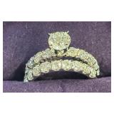 14K White Gold 3.00 CTTW Bridal Set