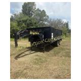 2014 Big Tex 25DU Gooseneck dump trailer